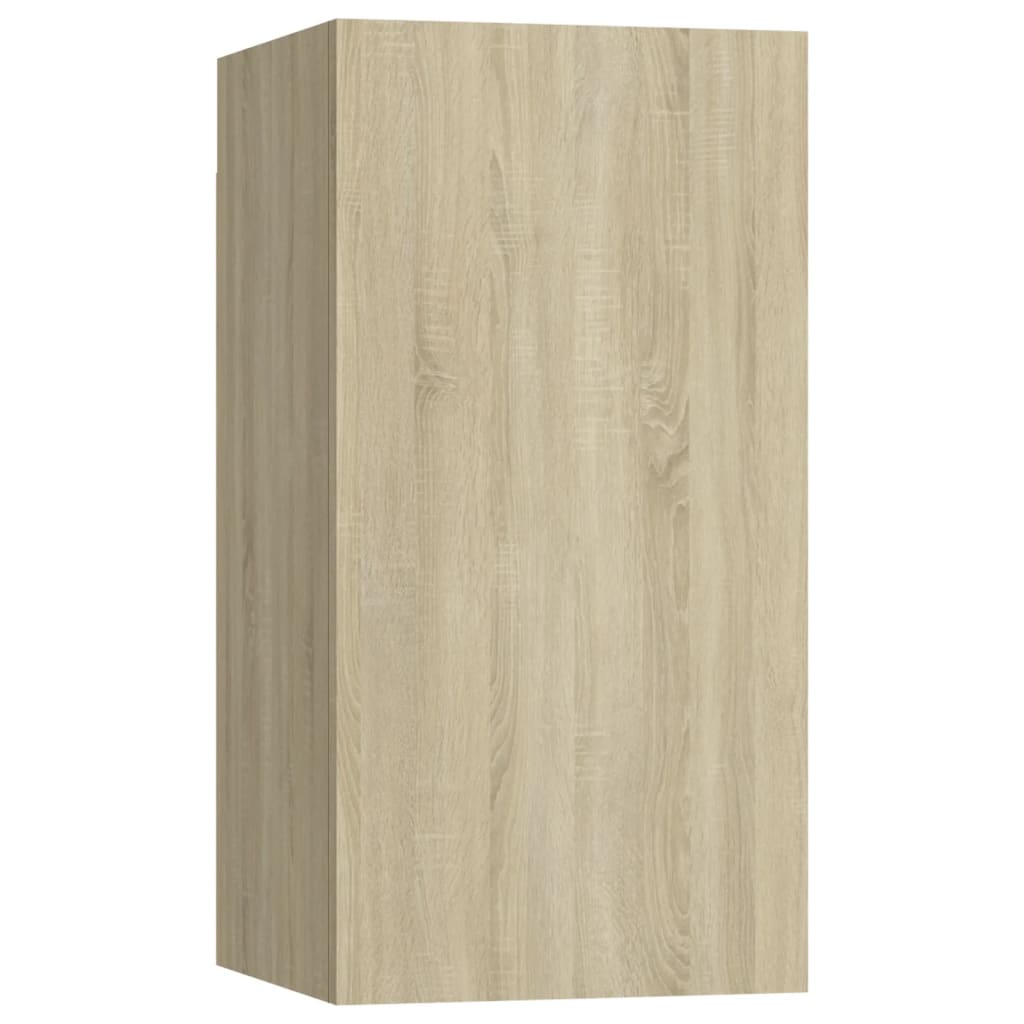 Meubles de télévision 2 Uds Wood Roble 30.5x30x60 cm