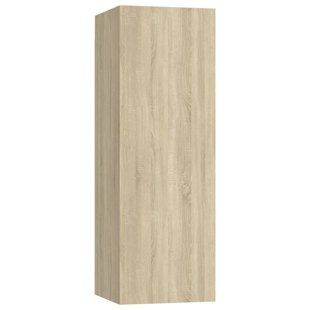 Muebles de TV 2 uds madera roble 30,5x30x90 cm