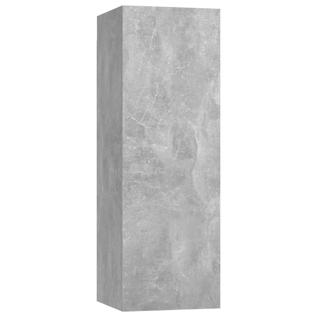 Meubles de télévision 2 UDS Gray Béton 30.5x30x90 cm