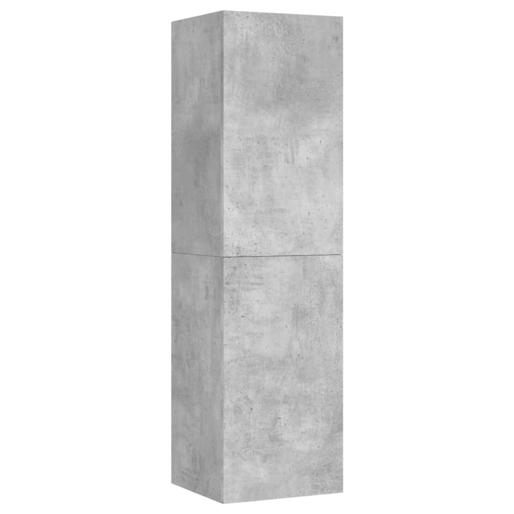 Meubles de télévision 2 UDS Gray Béton 30.5x30x110 cm