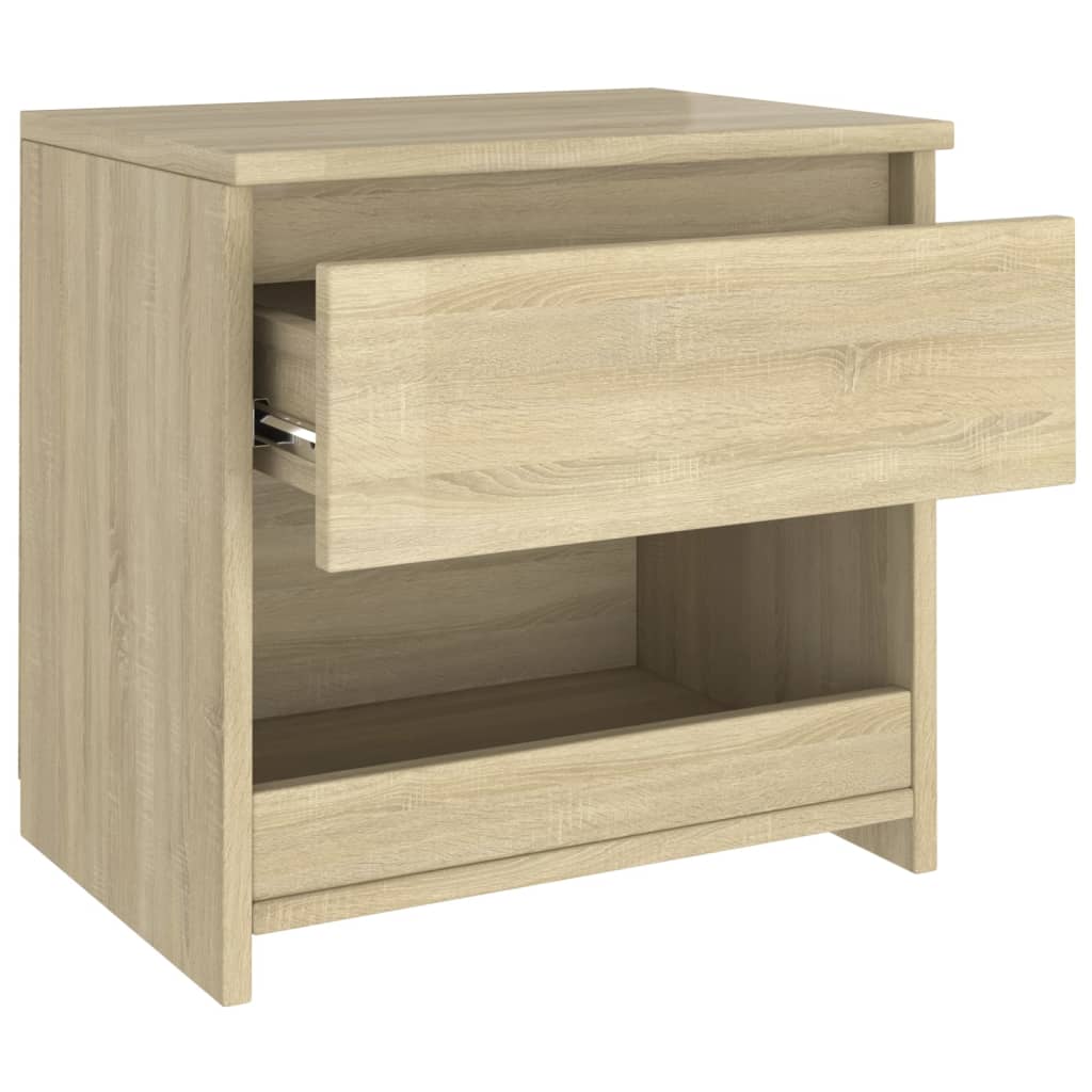 Mesitas de noche 2 uds madera roble 40x30x39 cm vidaXL