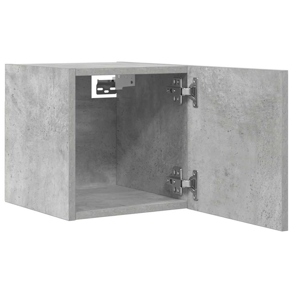 Muebles de salón de pared 2 uds gris hormigón 30,5x30x30 cm vidaXL