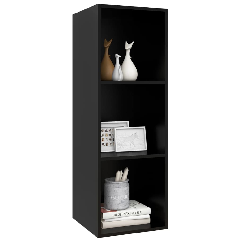 Wall furniture for Black wood 37x37x107 cm