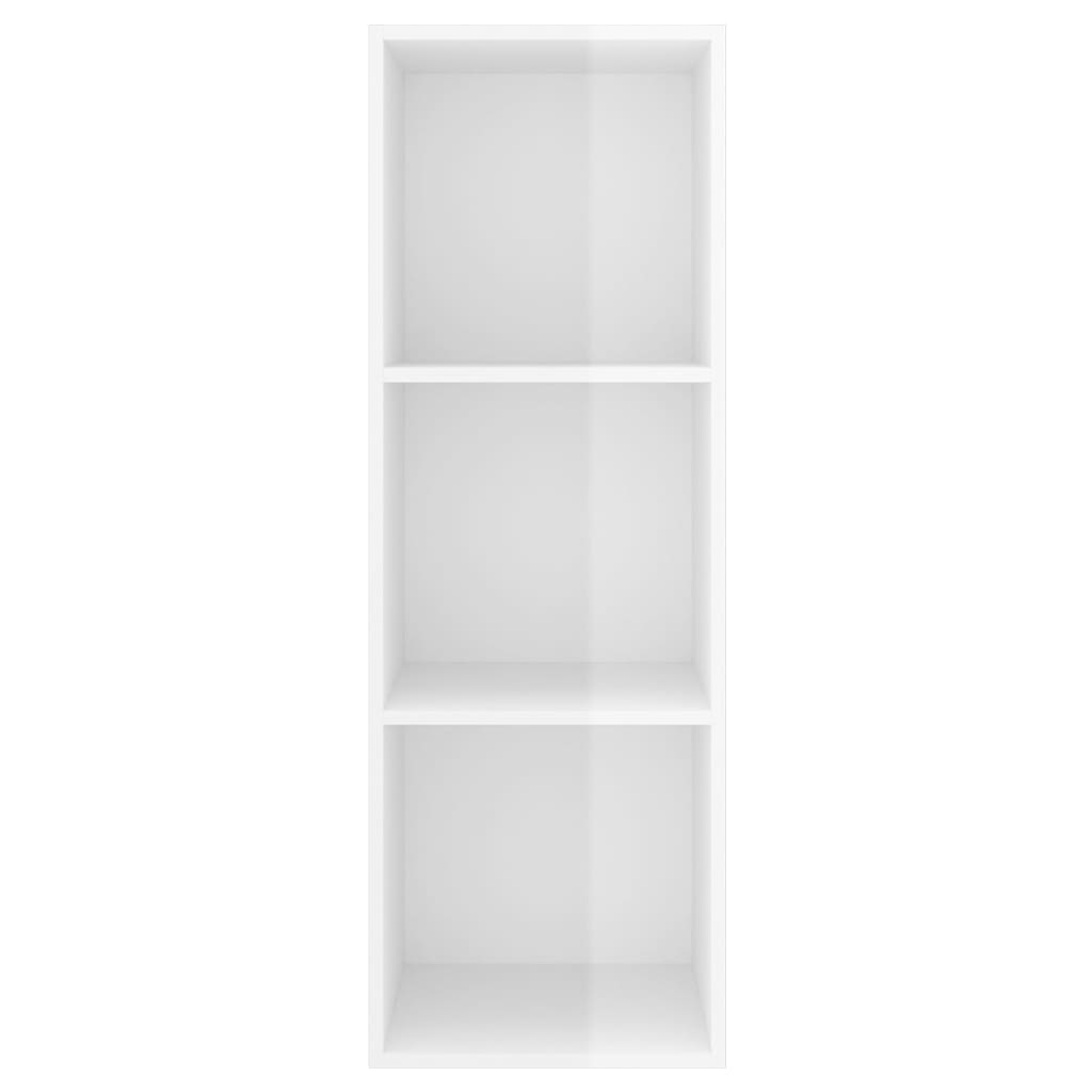 Mueble TV pared madera blanco brillo 37x37x107 cm vidaXL