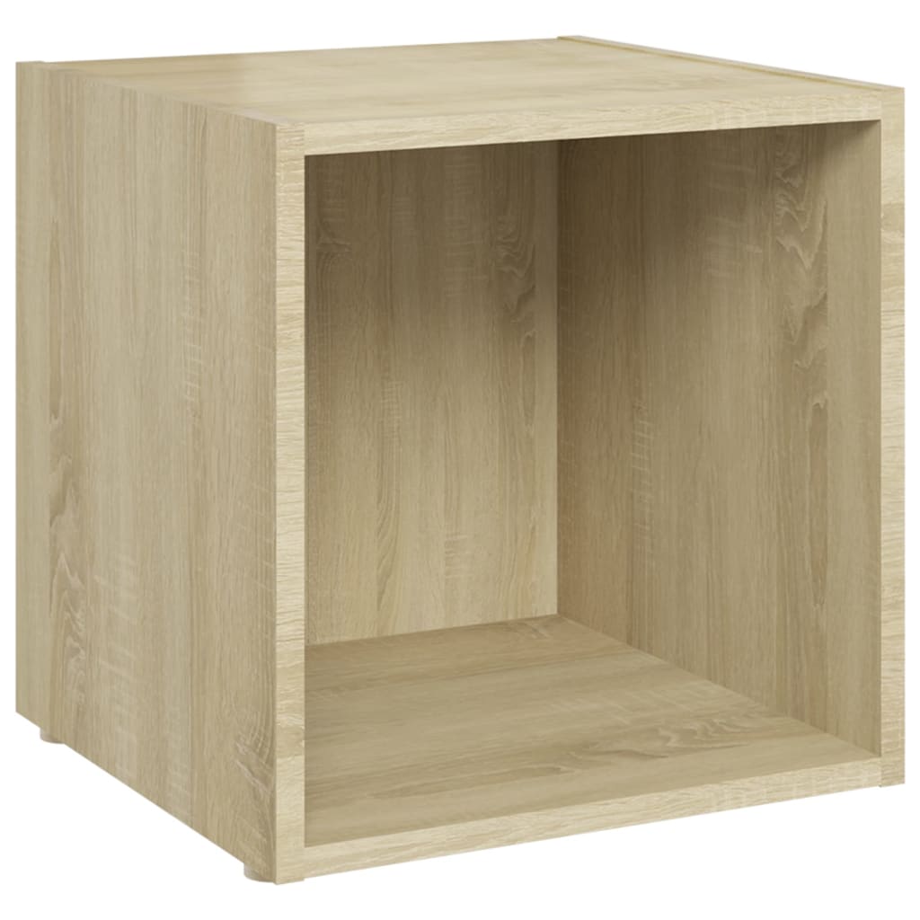 Muebles de TV 4uds madera roble Sonoma 37x35x37cm