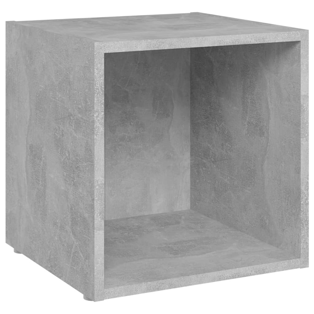 Mobles de TV 4UDS Concreta gris contraplacat 37x35x37cm