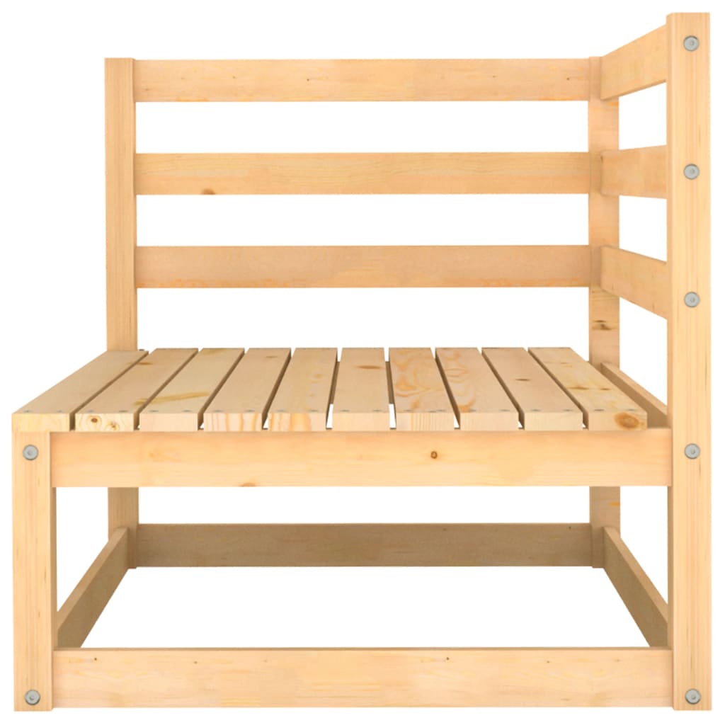 Garden furniture set 3 pieces solid pine wood