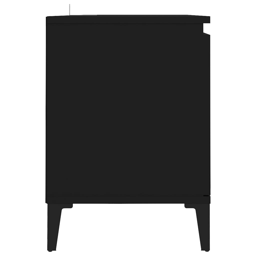 Mueble de TV con patas de metal negro 103,5x35x50 cm vidaXL