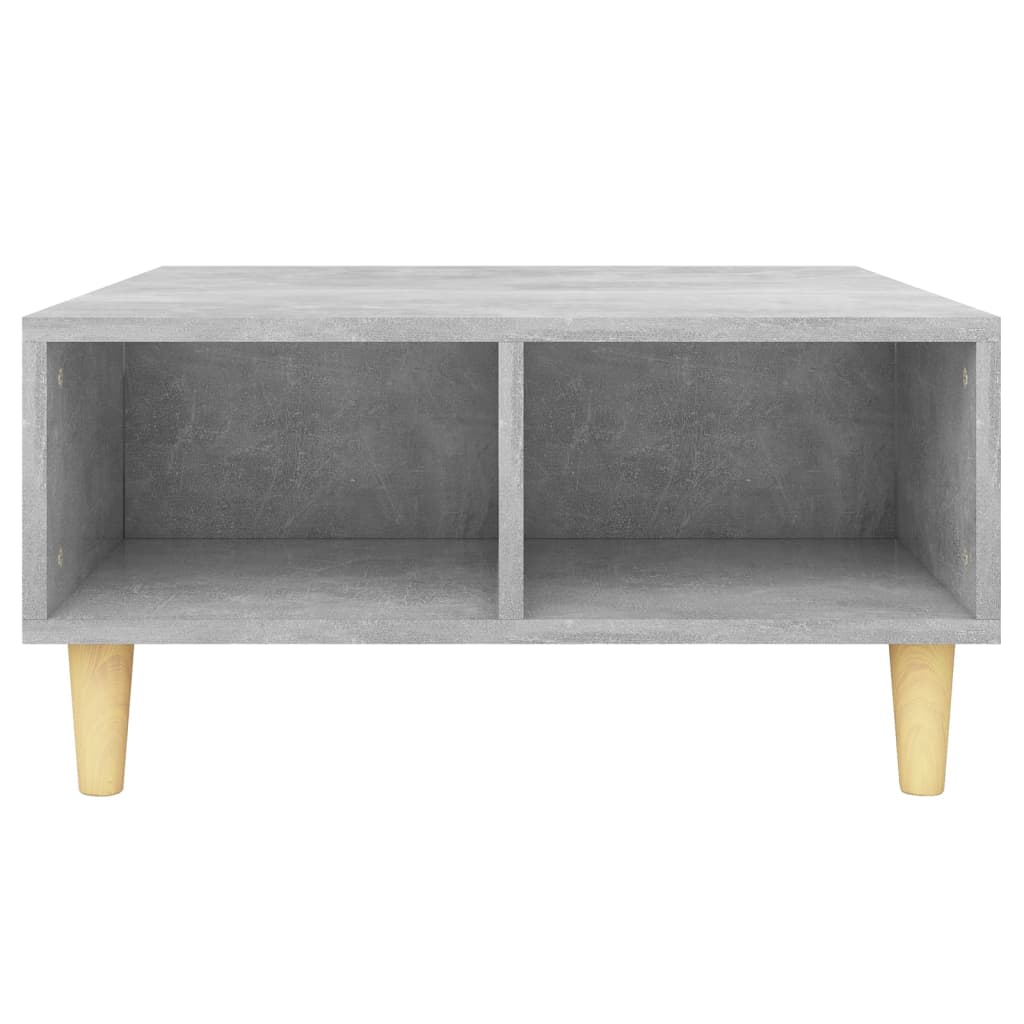 Mesa de centro madera gris hormigón 60x60x30 cm vidaXL