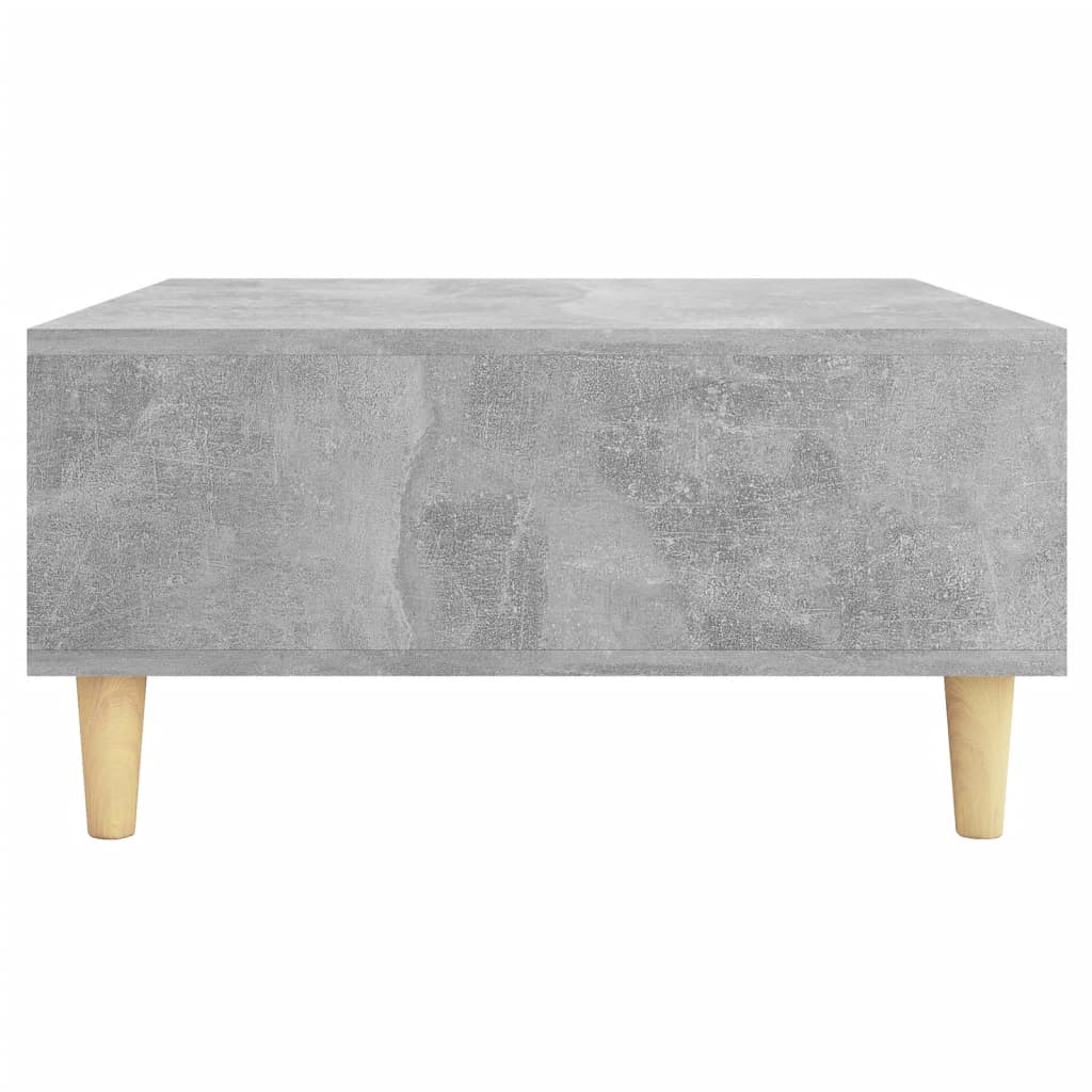 Mesa de centro madera gris hormigón 60x60x30 cm vidaXL