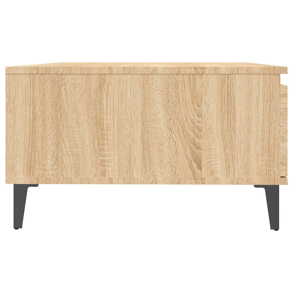 Mesa de centro madera color roble 90x60x35 cm vidaXL