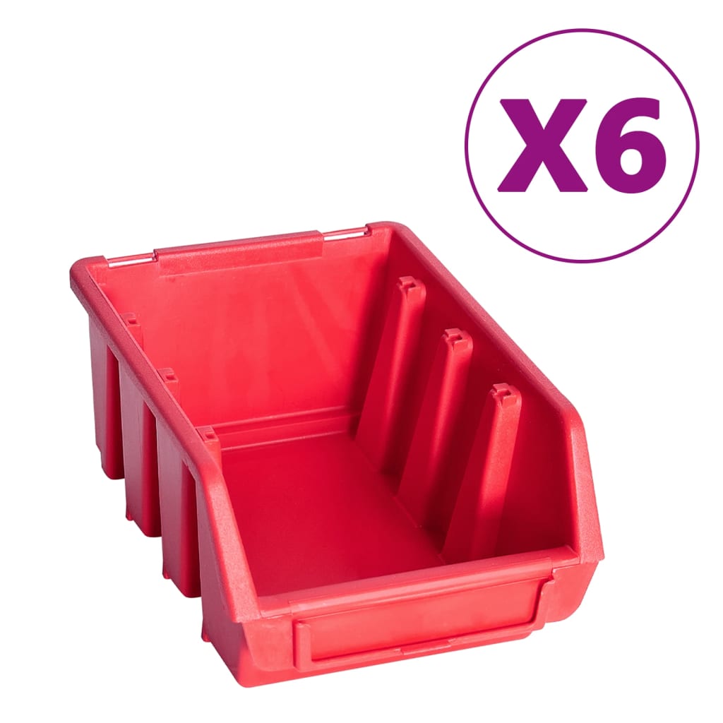 Storage box kit 39 panels red black wall panels