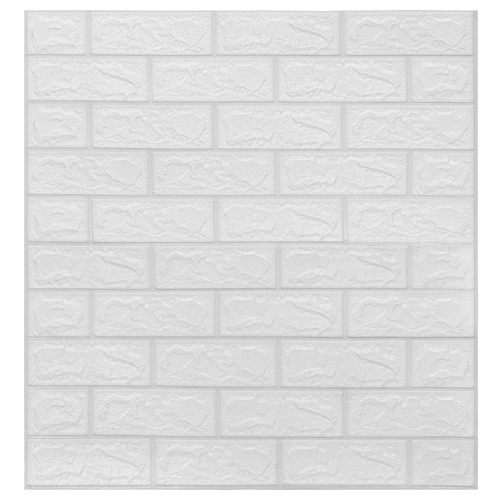 Fond d'écran auto-adhésif 3d Bricks 20 unités blanches