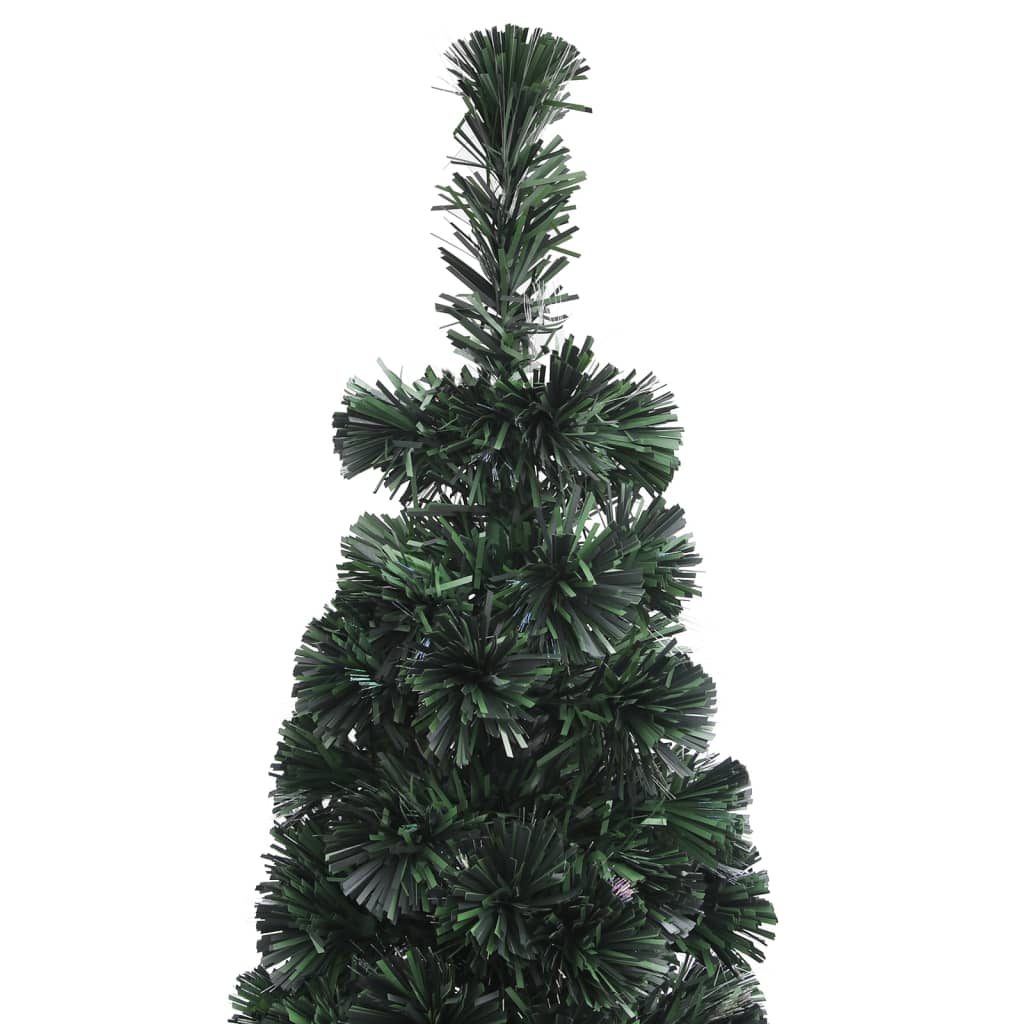Árbol navidad estrecho artificial soporte fibra óptica 120 cm v1757 - Vetonek