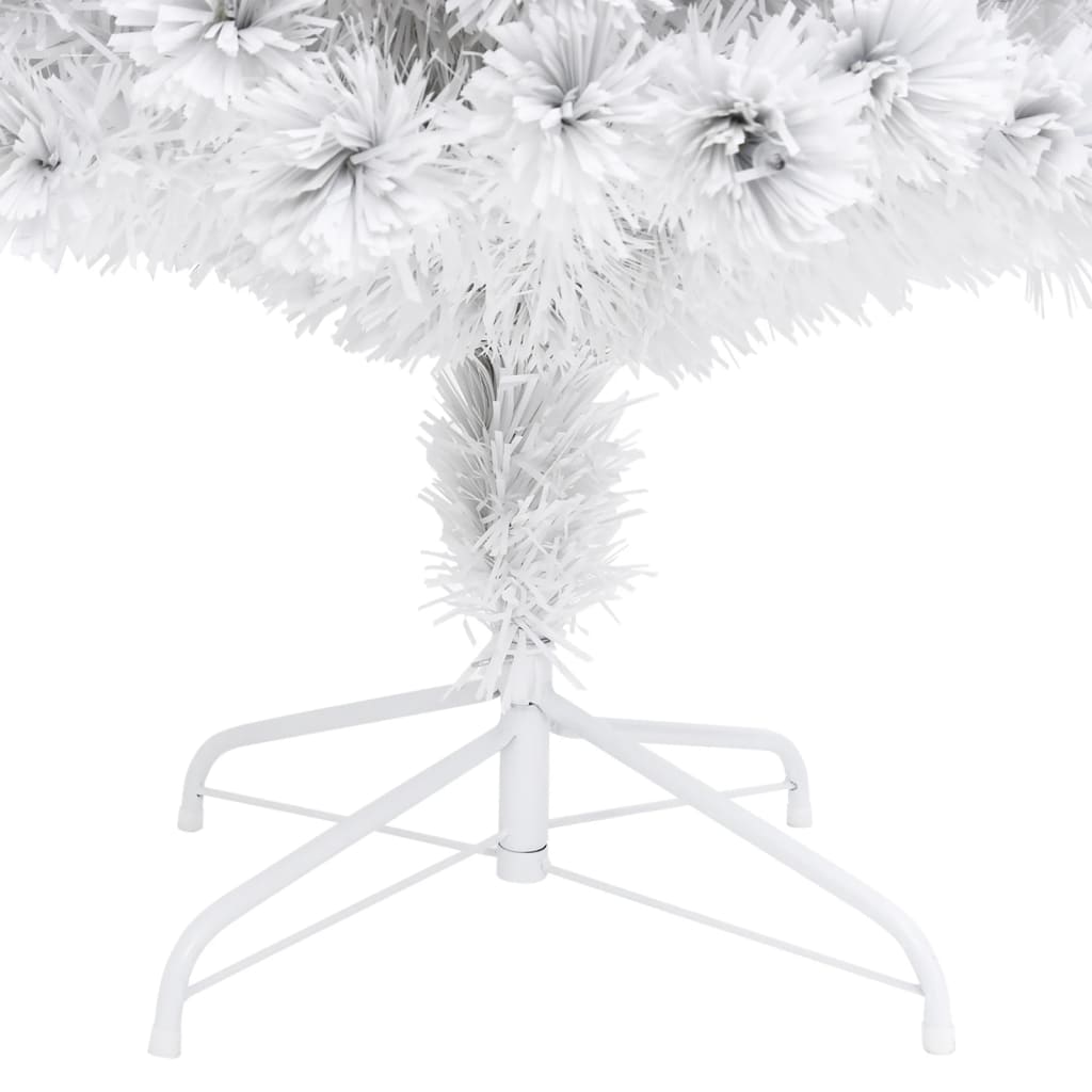 Árbol de navidad artificial con luces fibra óptica blanco 120cm v1818 Vetonek