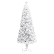Árbol de navidad artificial con luces fibra óptica blanco 240cm v1856 Vetonek