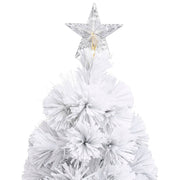 Árbol de navidad artificial con luces fibra óptica blanco 240cm v1856 Vetonek