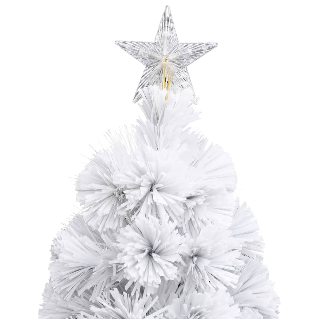 Árbol de navidad artificial con luces fibra óptica blanco 240cm v1856 Vetonek
