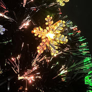 Árbol de navidad artificial y soporte negro fibra óptica 64 cm v1924 - Vetonek