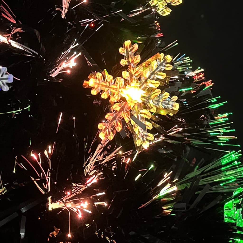 Árbol de navidad artificial y soporte negro fibra óptica 64 cm v1924 - Vetonek