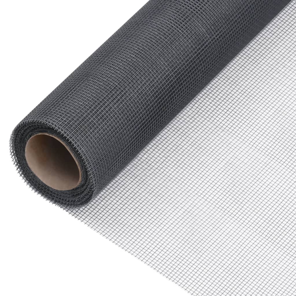 Vetonek Malla mosquitera de fibra de vidrio gris 60x500 cm