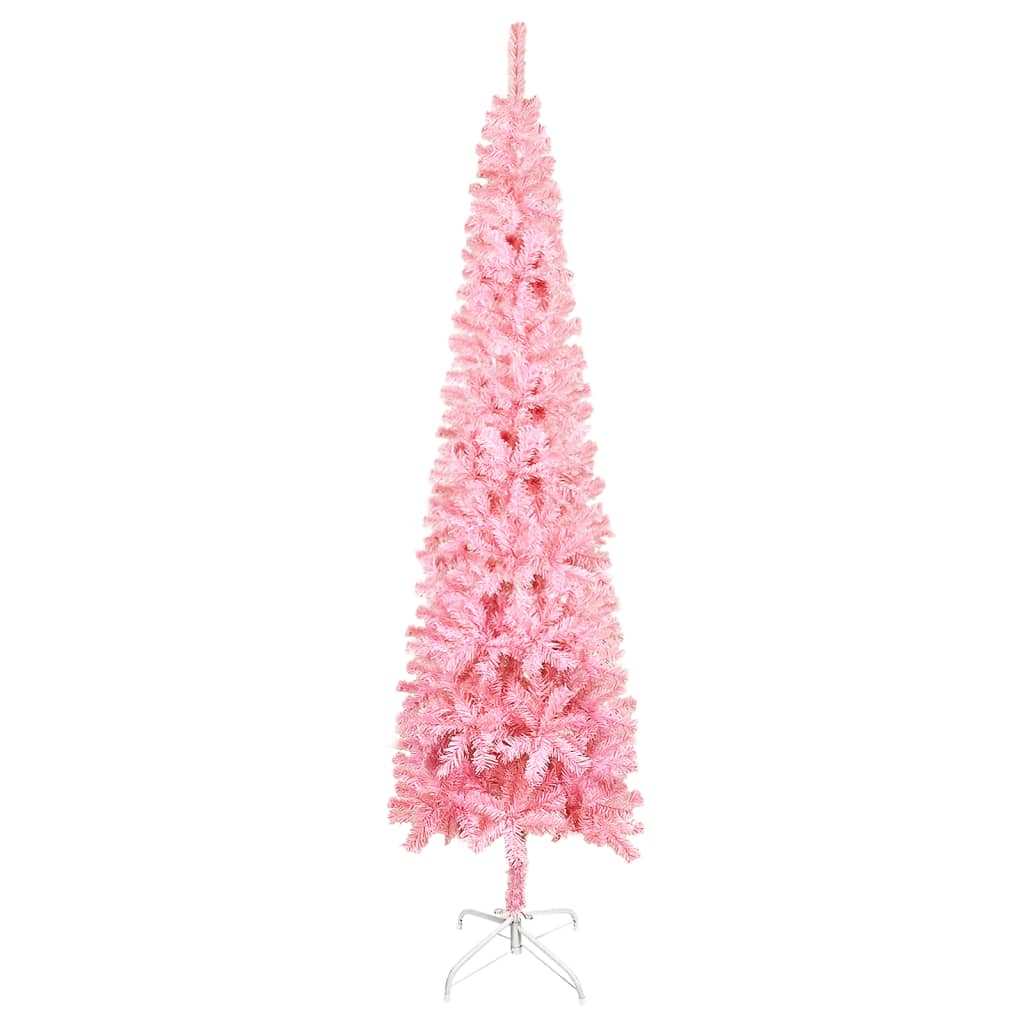 Vetonek Árbol de Navidad delgado rosa 120 cm