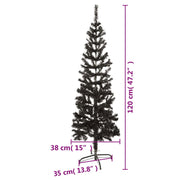 Árbol de navidad delgado negro 120 cm v3737 - Vetonek