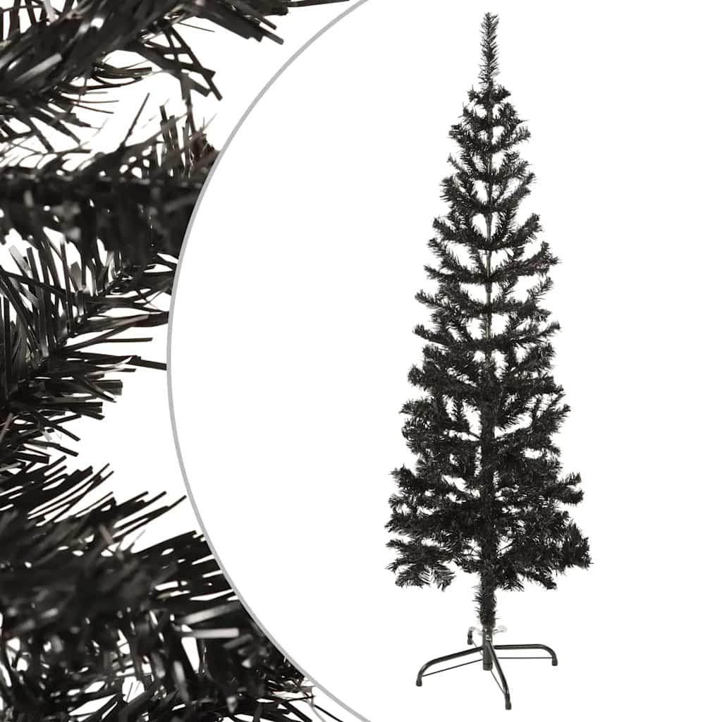 Árbol de navidad delgado negro 150 cm v3744 Vetonek