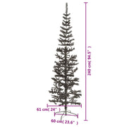 Árbol de navidad delgado negro 240 cm v3775 Vetonek