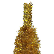 Árbol de navidad delgado dorado 120 cm v3881 - Vetonek