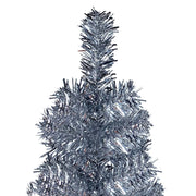 Árbol de navidad delgado plateado 210 cm v3966 - Vetonek