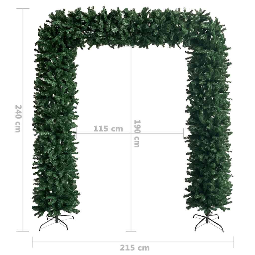 240 cm green Christmas tree arc