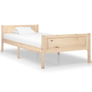 Estructura de cama sin colchón madera maciza de pino 90x200 cm v4079 Vetonek