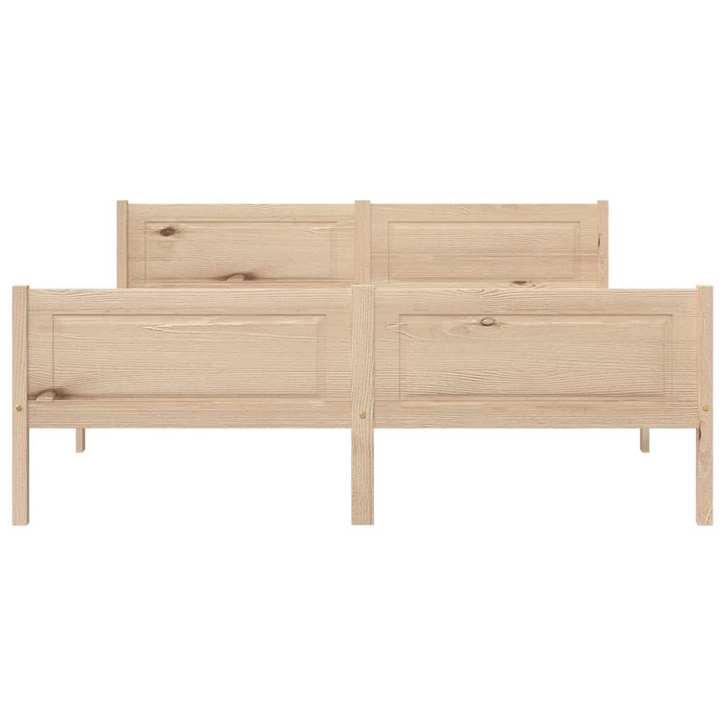 Estructura de cama sin colchón madera maciza de pino 160x200 cm vidaXL