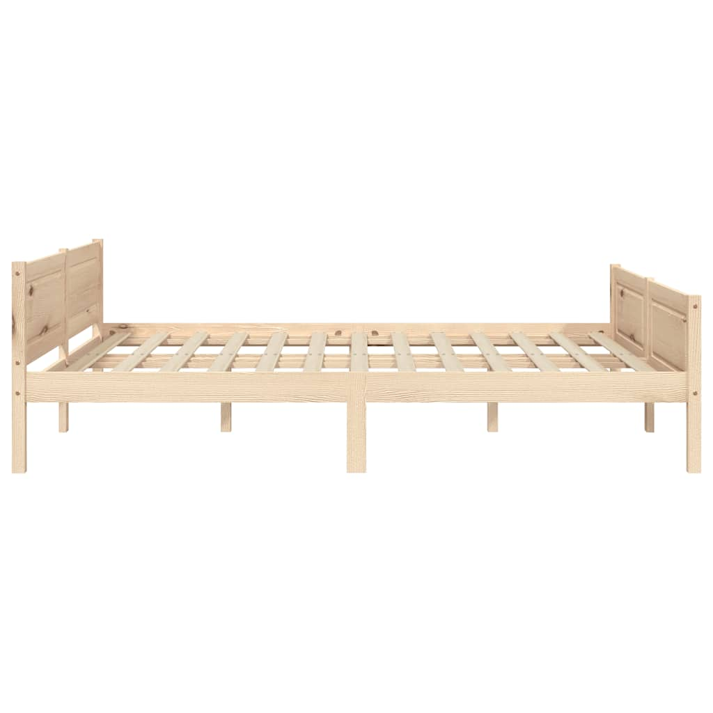 Estructura de cama sin colchón madera maciza de pino 160x200 cm vidaXL