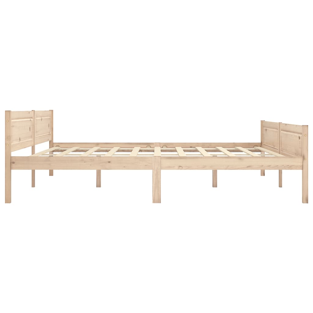 Estructura de cama sin colchón madera maciza de pino 200x200 cm vidaXL