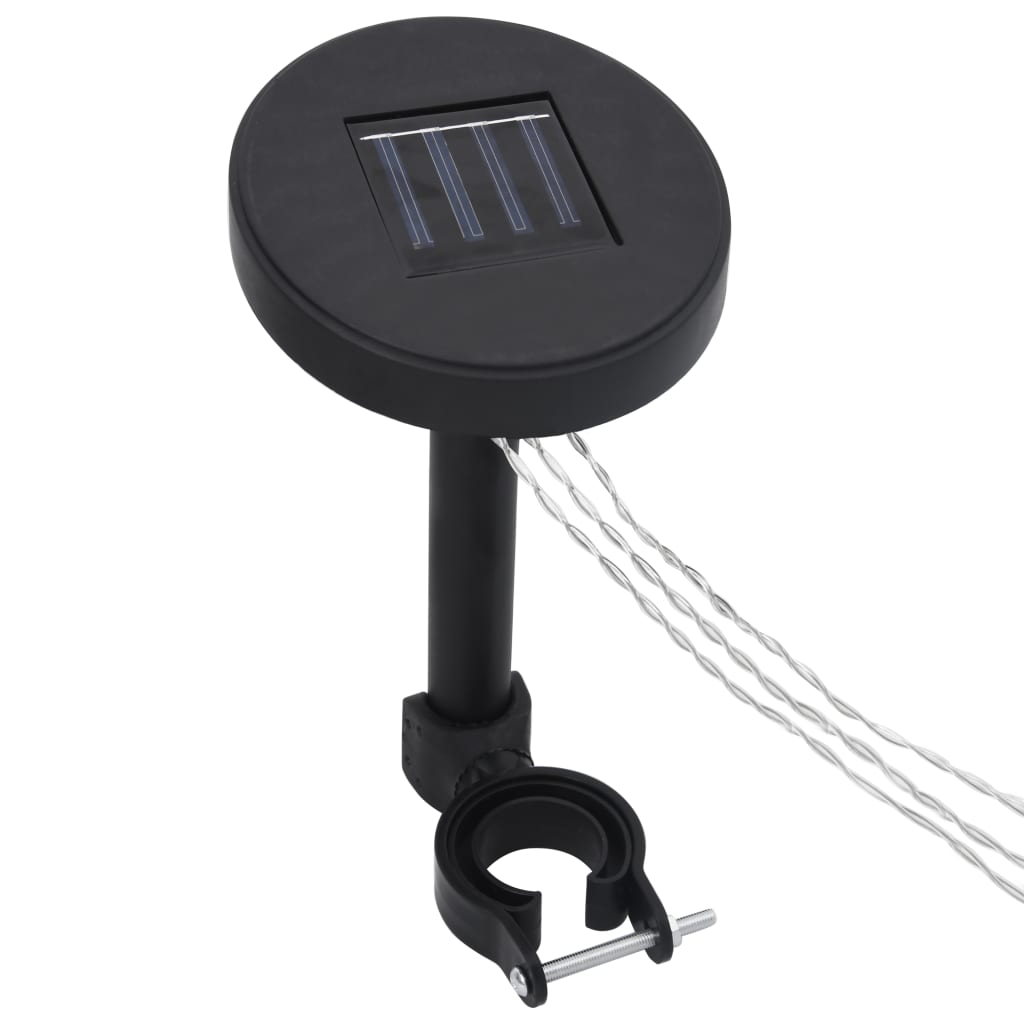 Cenador doble techo y tira luz LED gris taupe 3x3x2,7m 180 g/m² - Vetonek