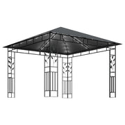 Cenador mosquitera y tira luz led antracita 3x3x2,73m 180 g/m² v5809 - Vetonek