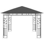 Cenador mosquitera y tira luz led antracita 3x3x2,73m 180 g/m² v5809 - Vetonek