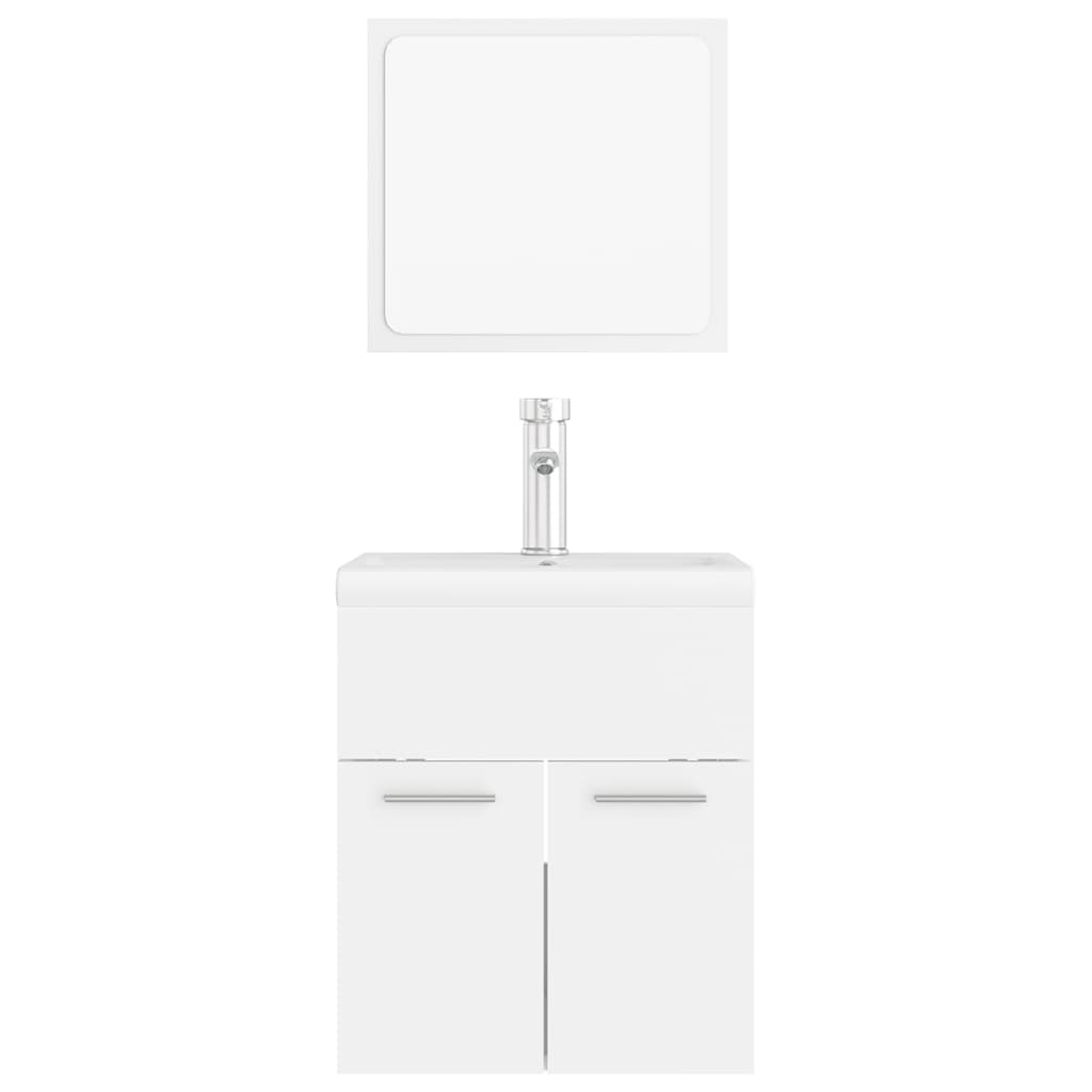 Conjunto de muebles de baño madera blanco - Vetonek