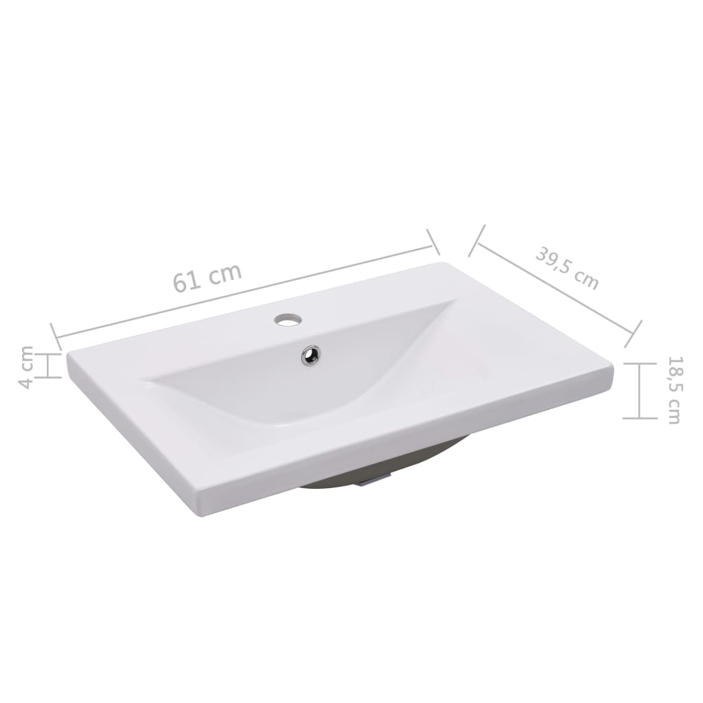 Mueble con lavabo madera de ingeniería roble Sonoma vidaXL