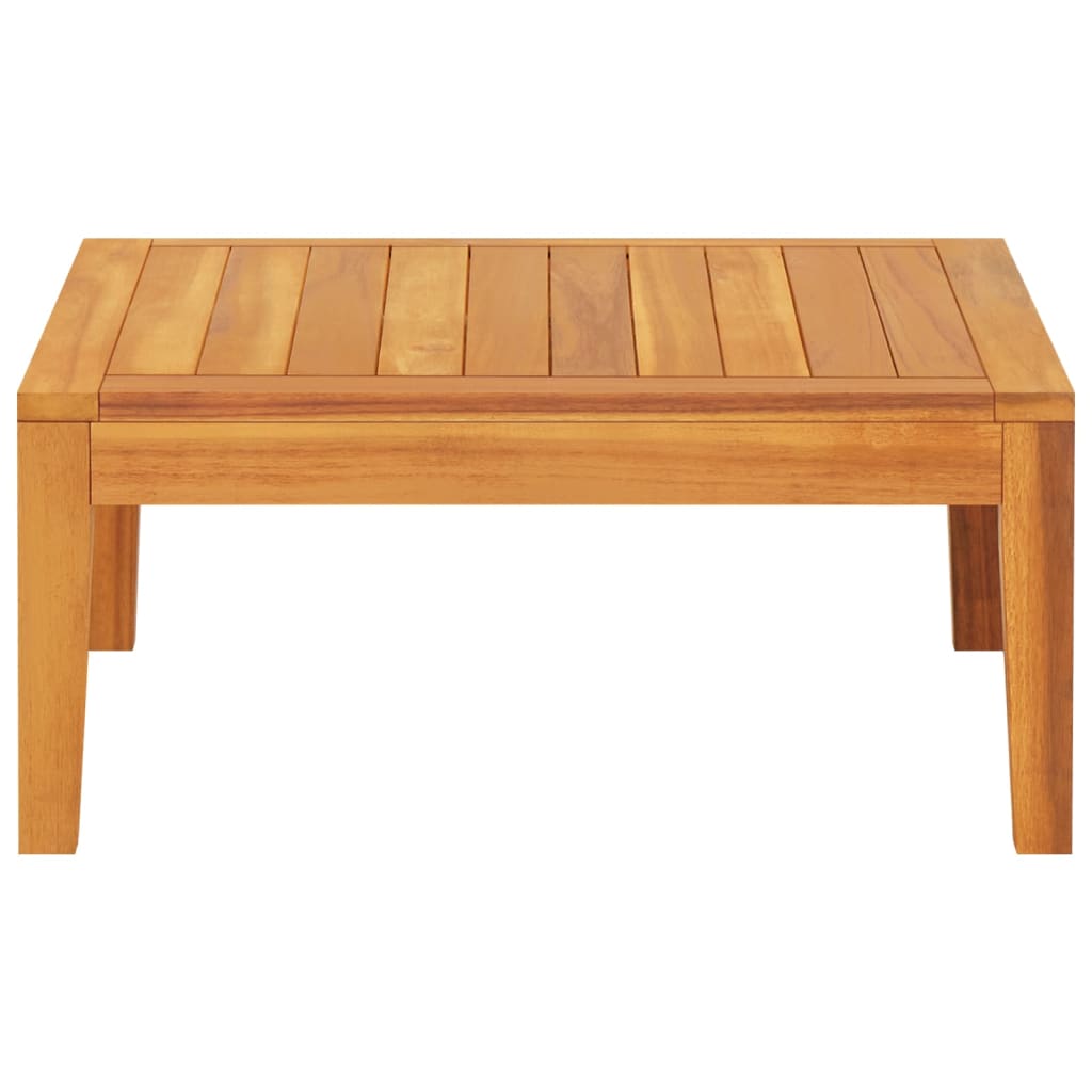 Mesa de jardín madera maciza de acacia 64x64x29 cm