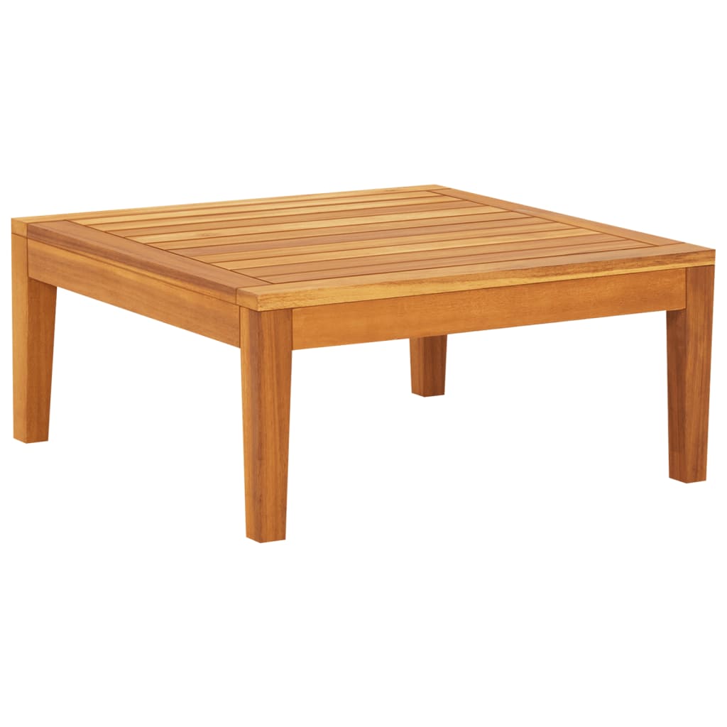 Vetonek Mesa de jardín madera maciza de acacia 64x64x29 cm