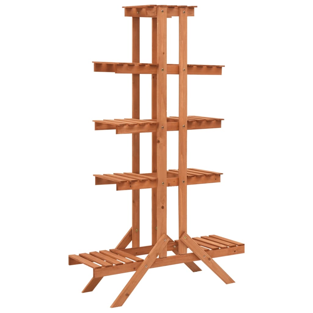 Vetonek Soporte para plantas de madera maciza de abeto 83x25x132 cm