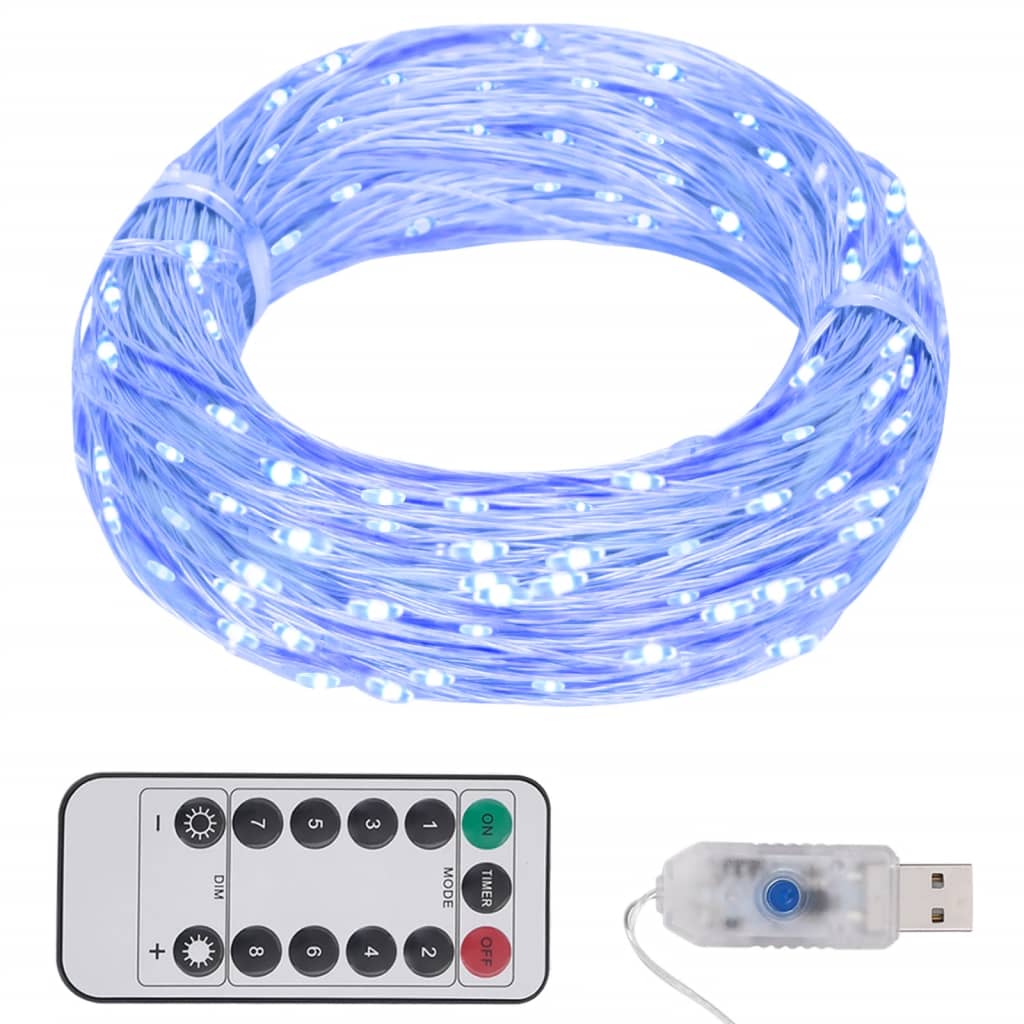 Vetonek Tira de luces LEDs con 150 LEDs azul 15 m PVC