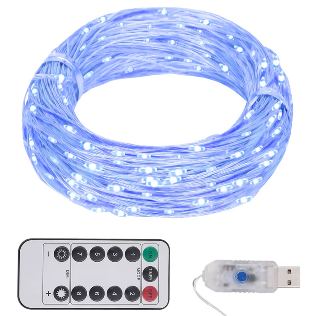 Vetonek Tira de luces con 300 LED PVC azul 30 m