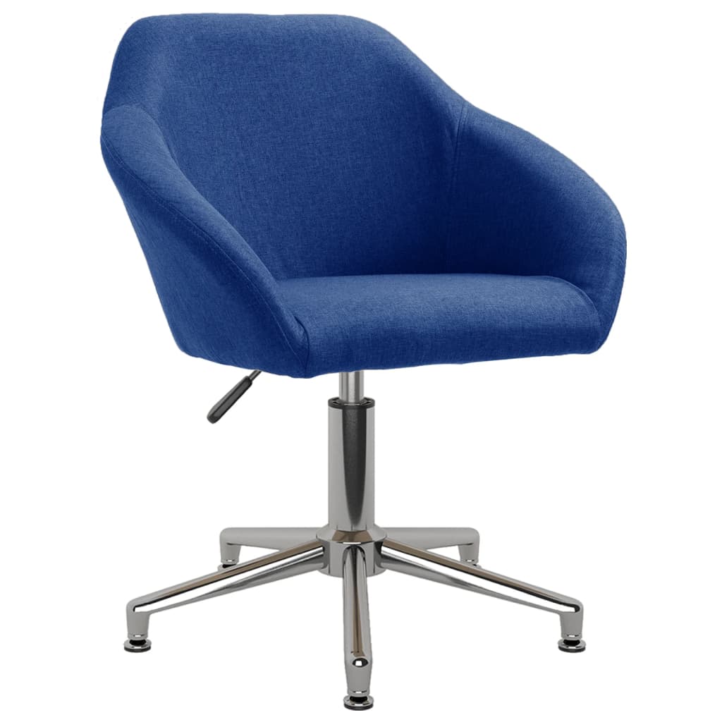 Vetonek Silla de oficina giratoria de tela azul