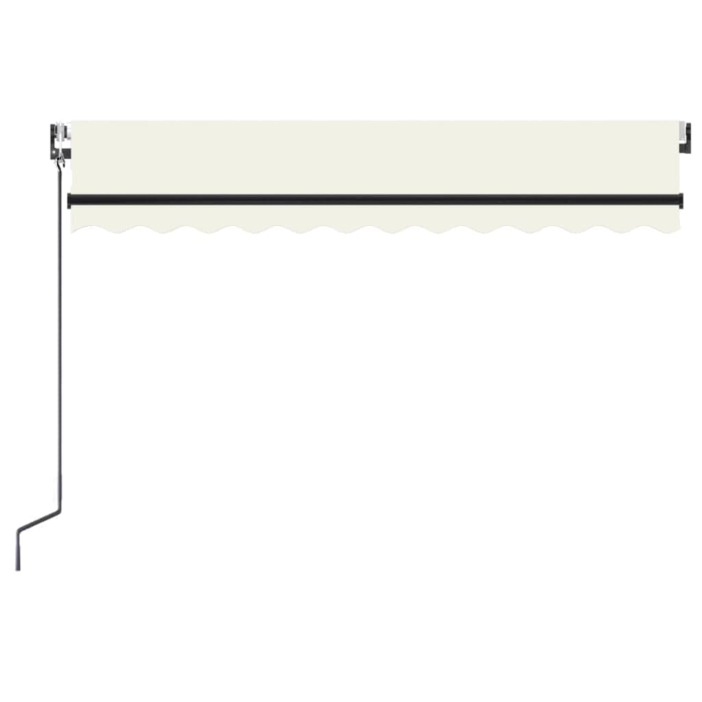 Toldo retráctil automático crema 350x250 cm vidaXL