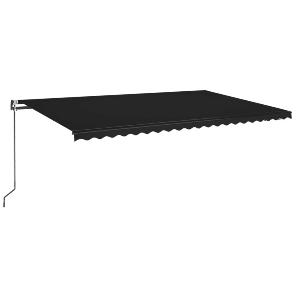 Toldo retráctil automático gris antracita 500x350 cm vidaXL