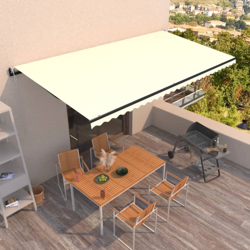 Vetonek Toldo retráctil automático crema 600x350 cm